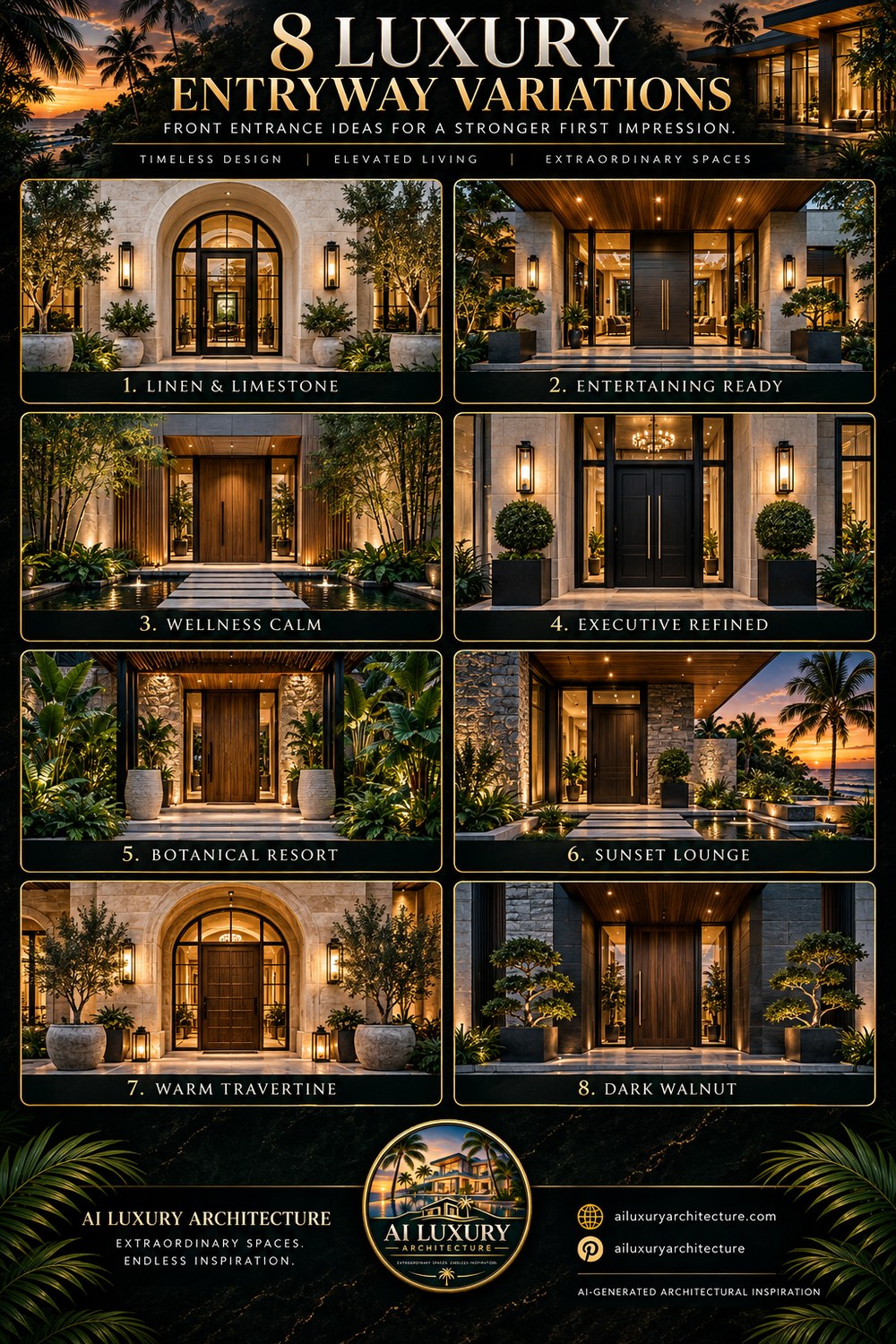 8 LUXURY ENTRYWAY VARIATIONS