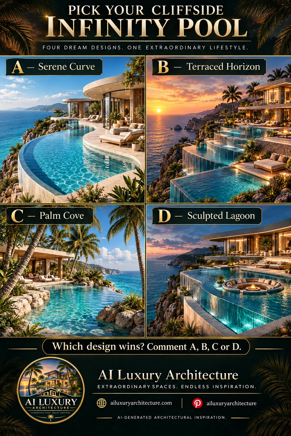 PICK YOUR CLIFFSIDE INFINITY POOL