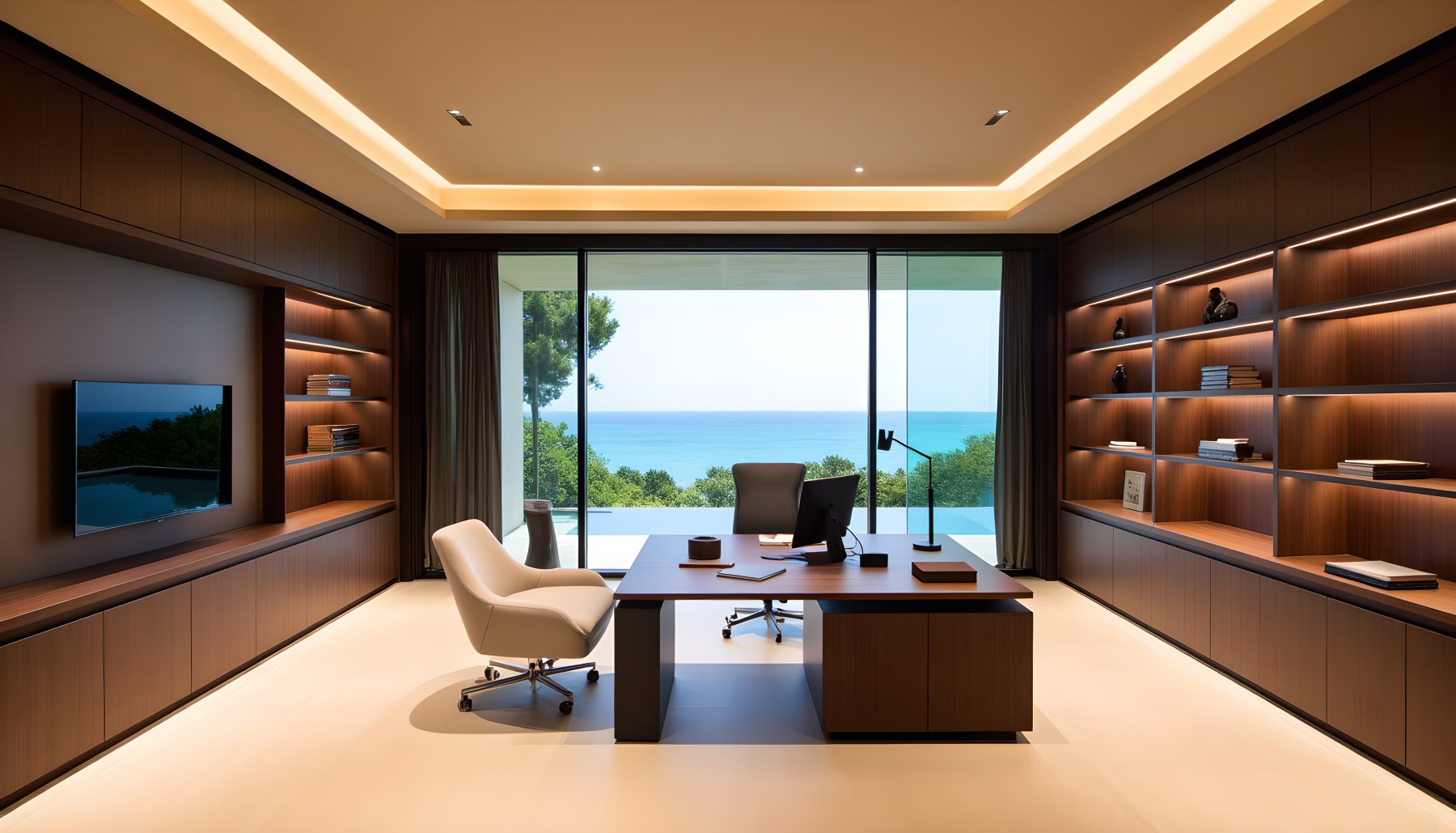 AI-generated Home Office architecture scene