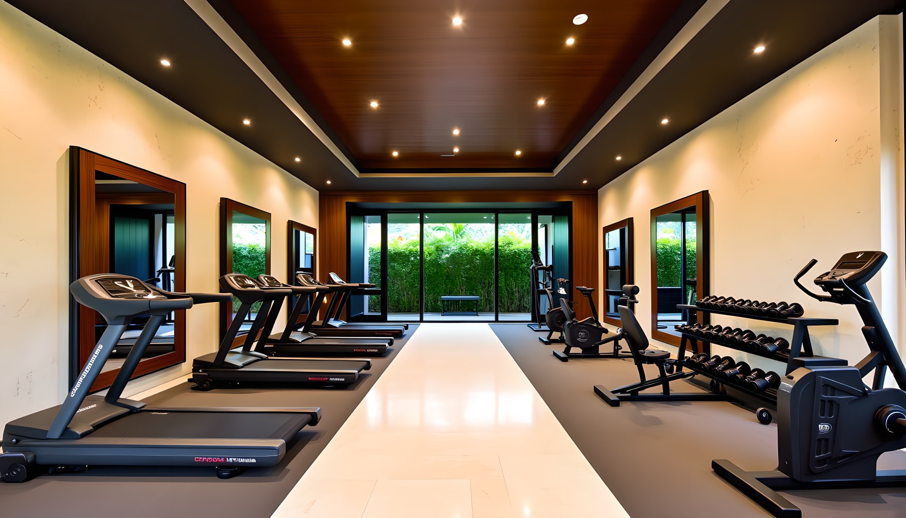 AI-generated Gym architecture scene