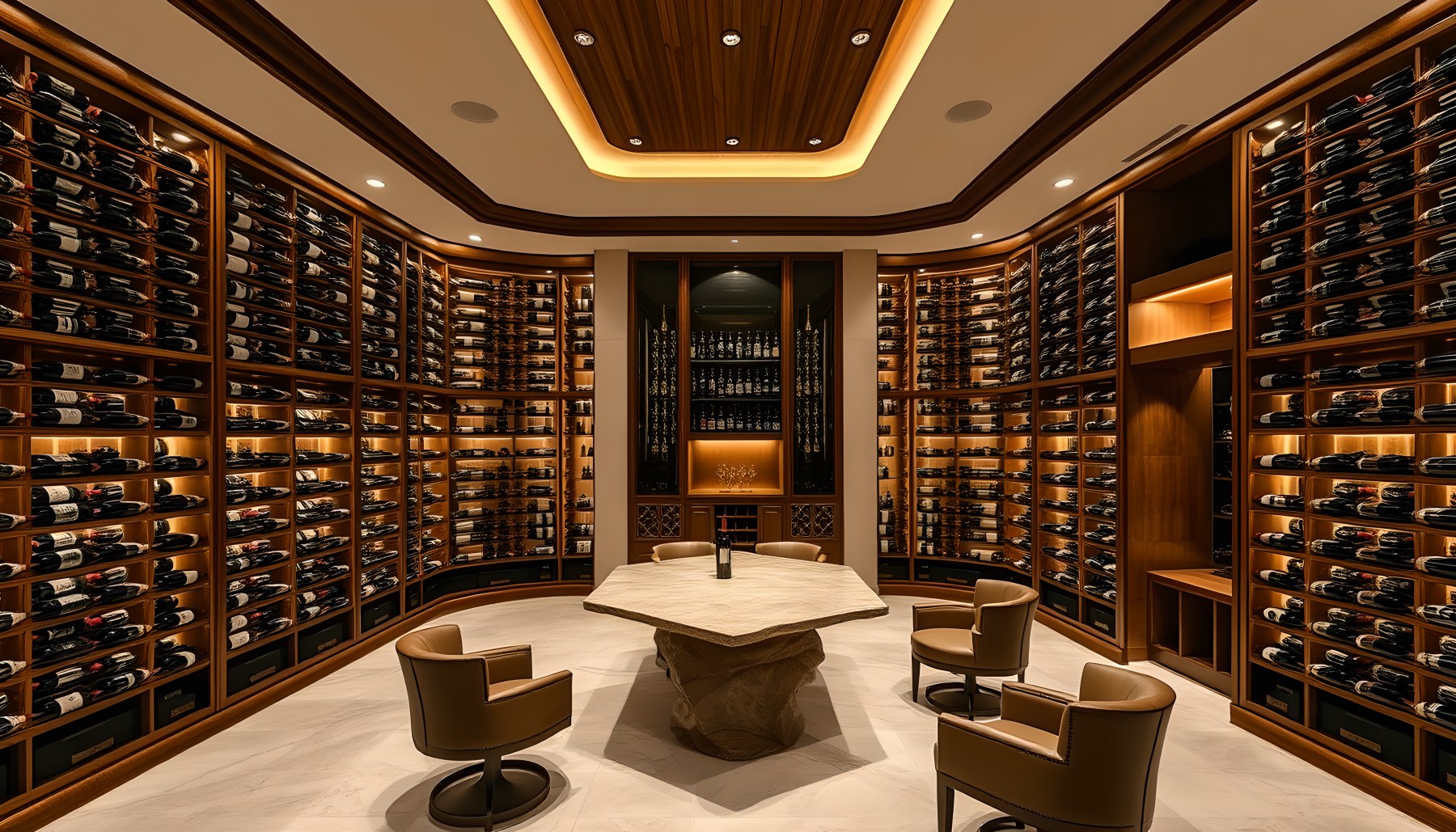 AI-generated Wine Cella architecture scene