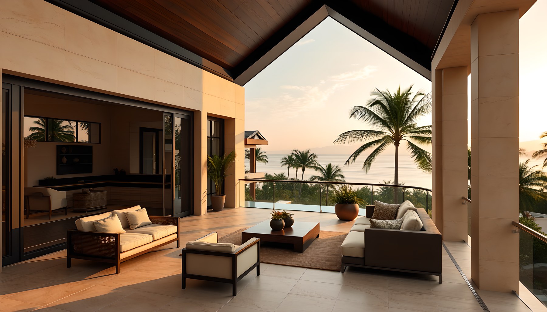 AI-generated Balcony architecture scene