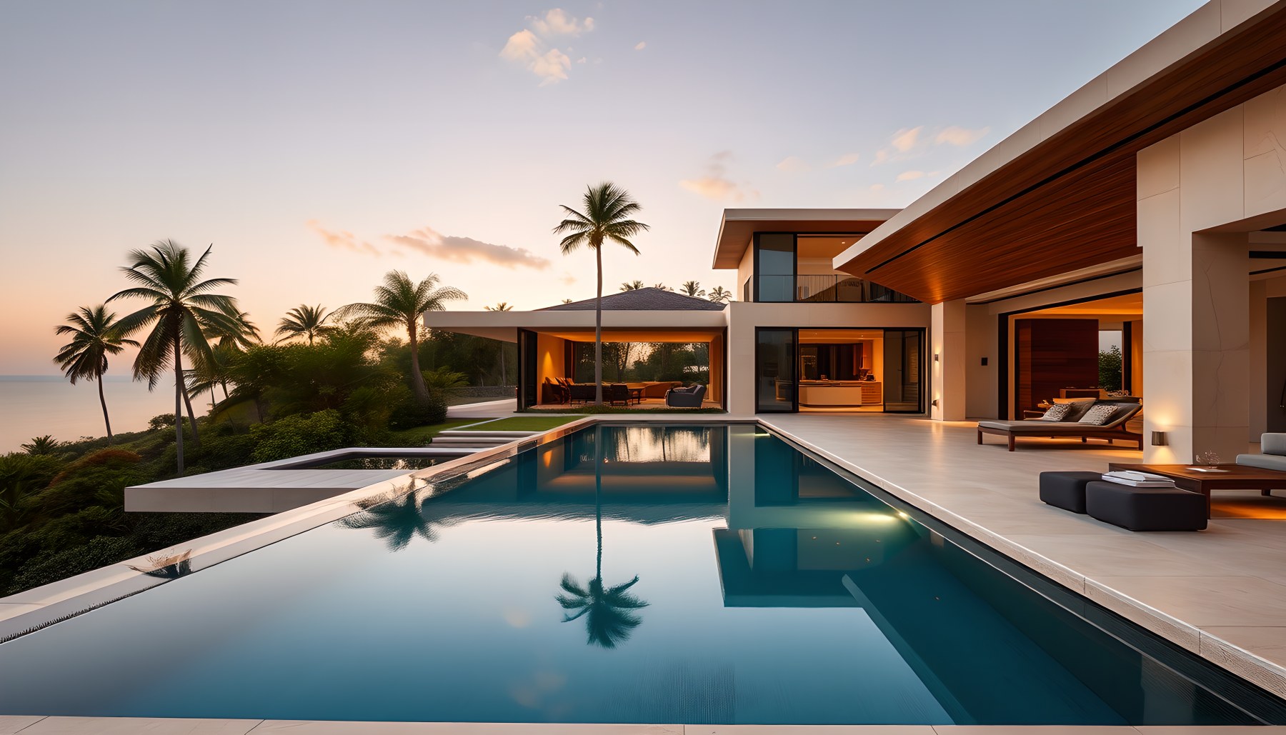AI-generated Pool Area architecture scene