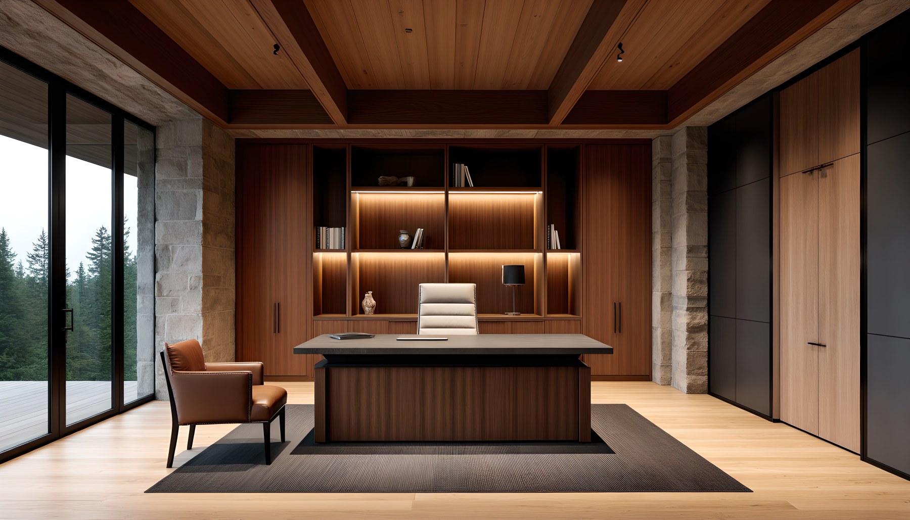 AI-generated Home Office architecture scene