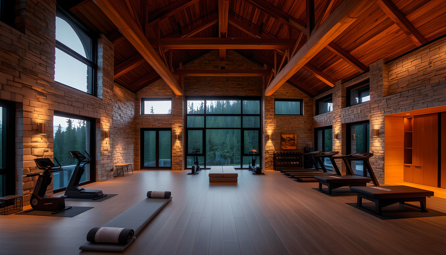 AI-generated Wellness Spa architecture scene