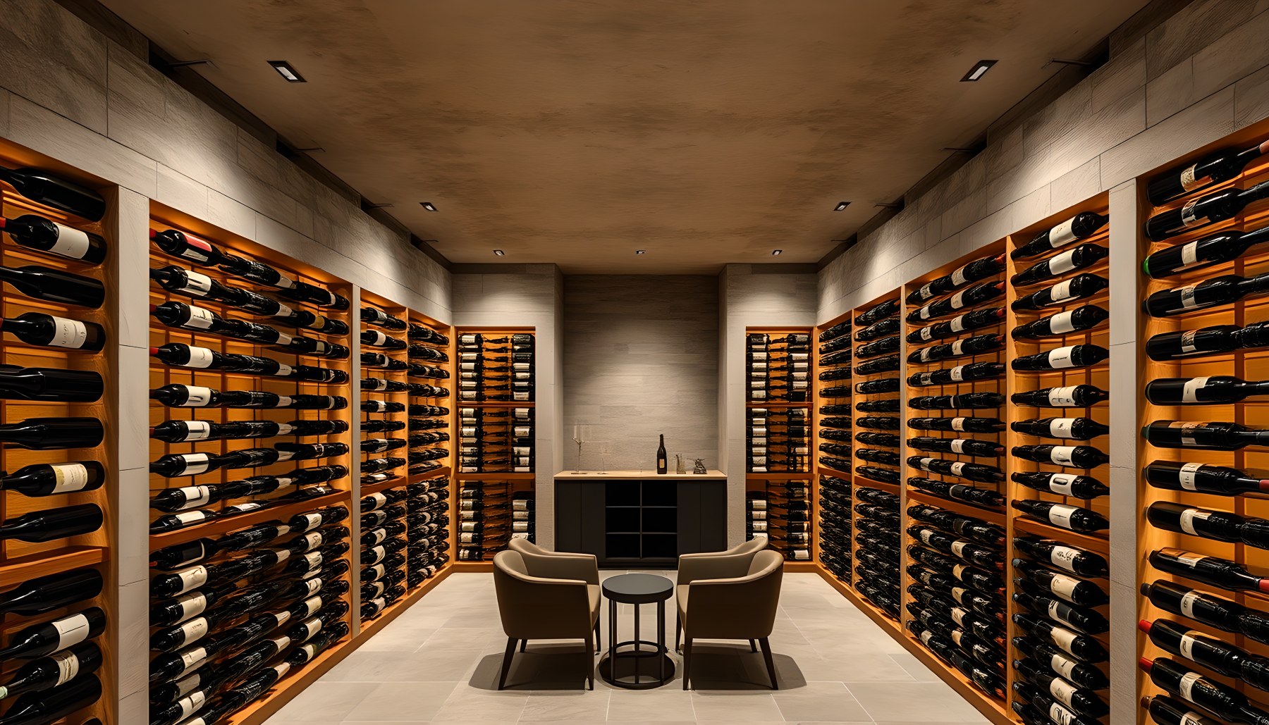 AI-generated Wine Cella architecture scene