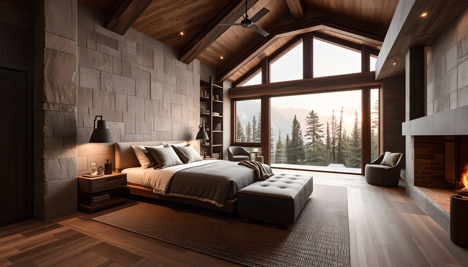 AI-generated Guest Suite architecture scene