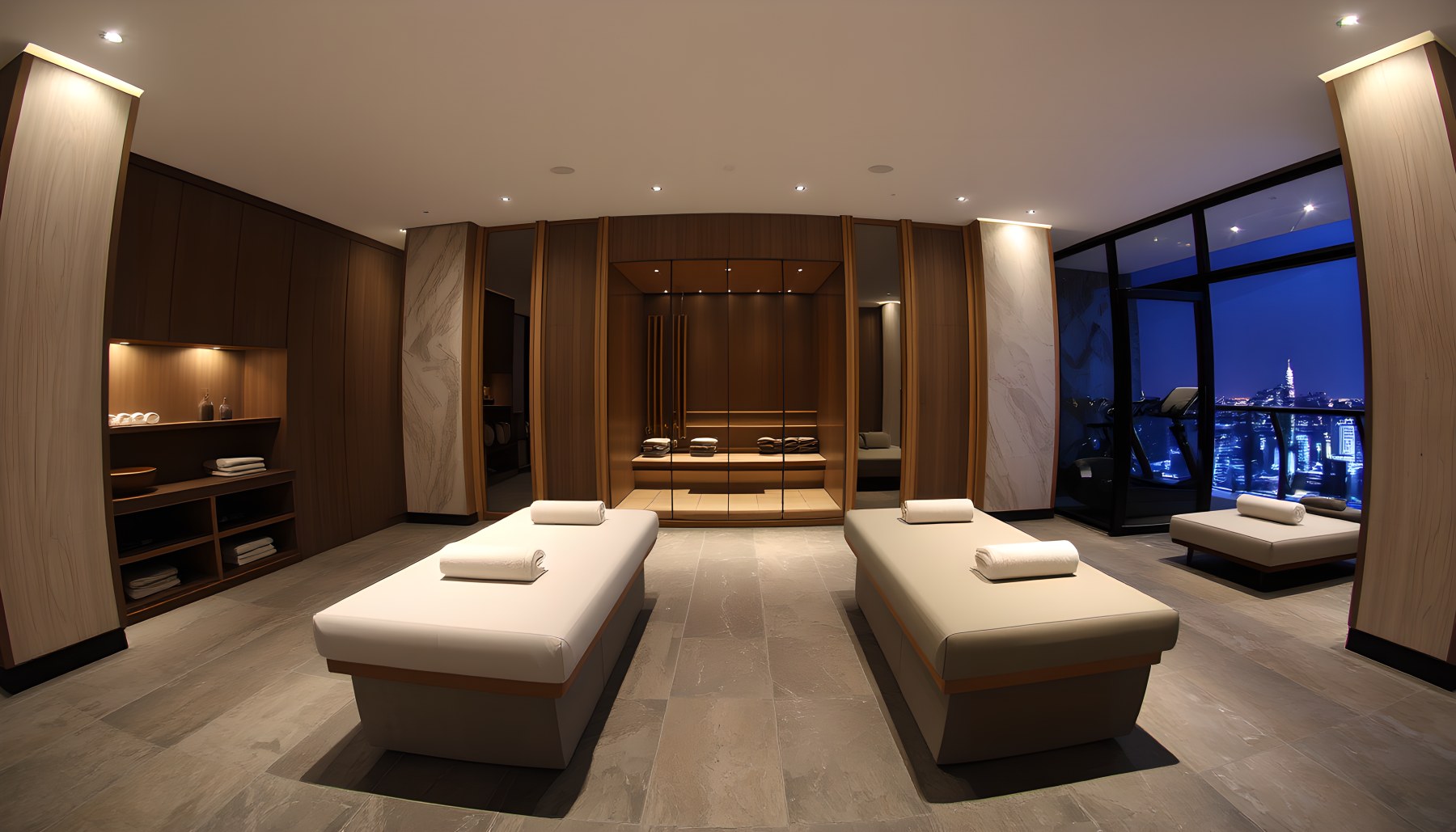 AI-generated Wellness Spa architecture scene