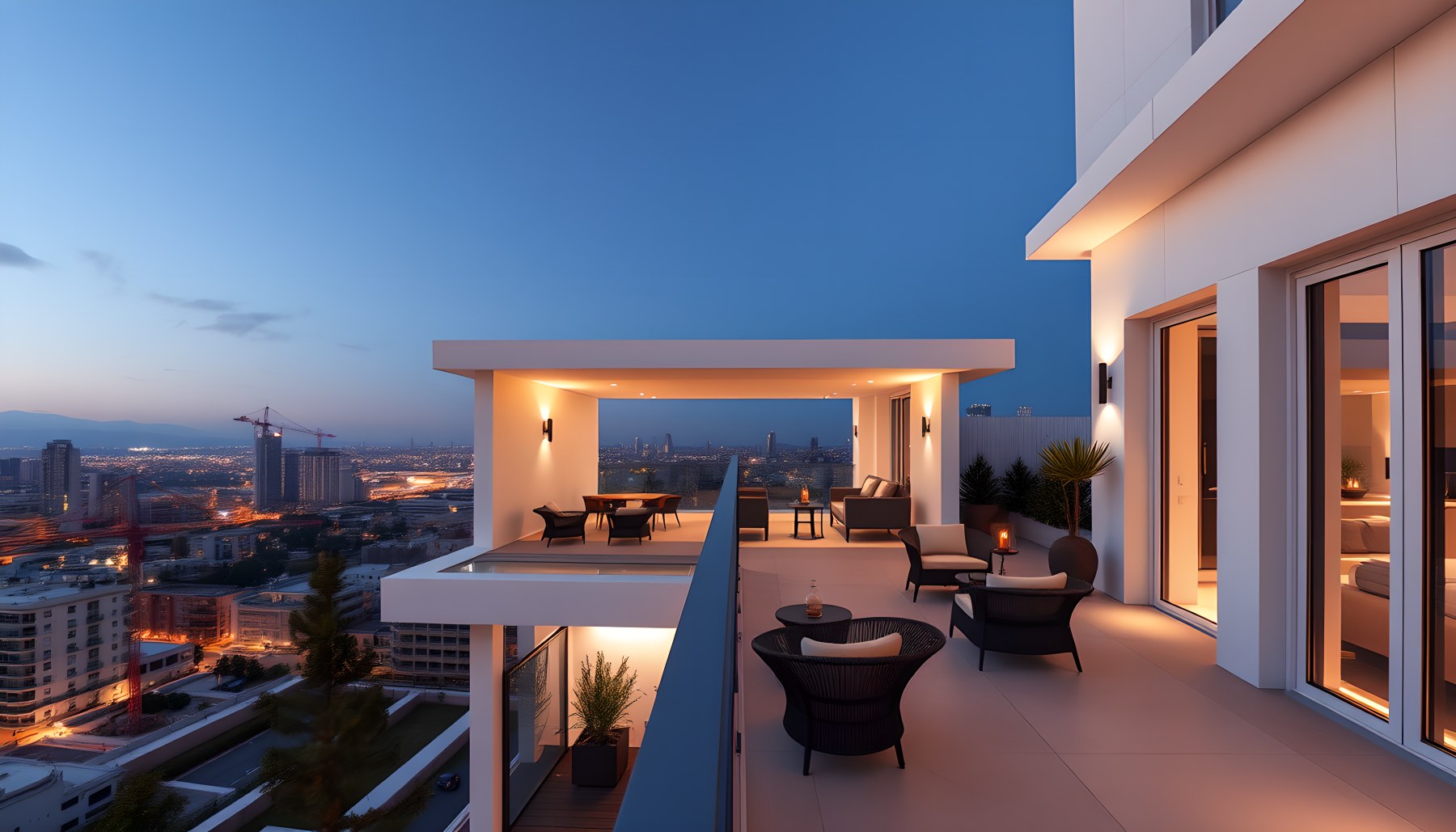AI-generated Balcony architecture scene