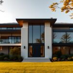 AI-generated Front Exterio scene from Stillwater Lake House.