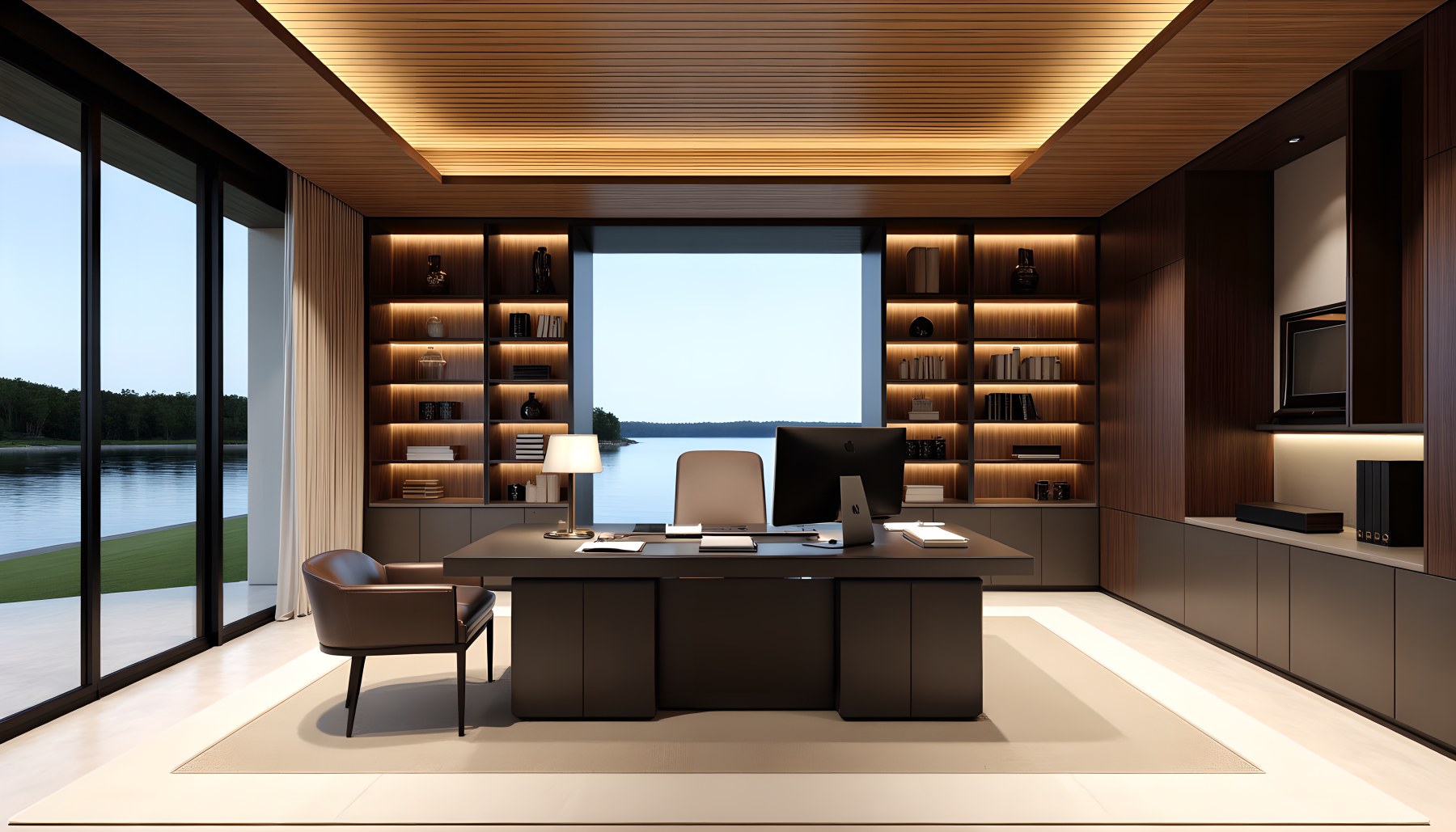 AI-generated Home Office architecture scene