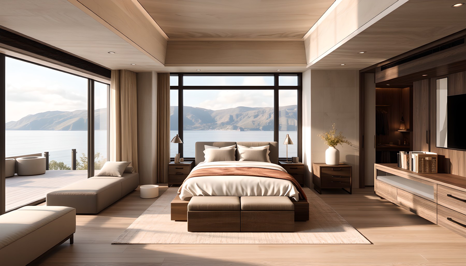 AI-generated Guest Suite architecture scene