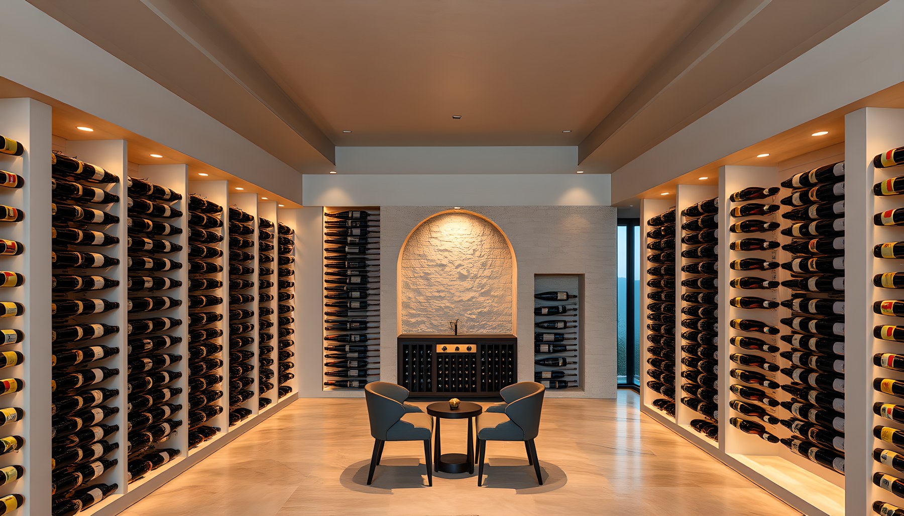 AI-generated Wine Cella architecture scene