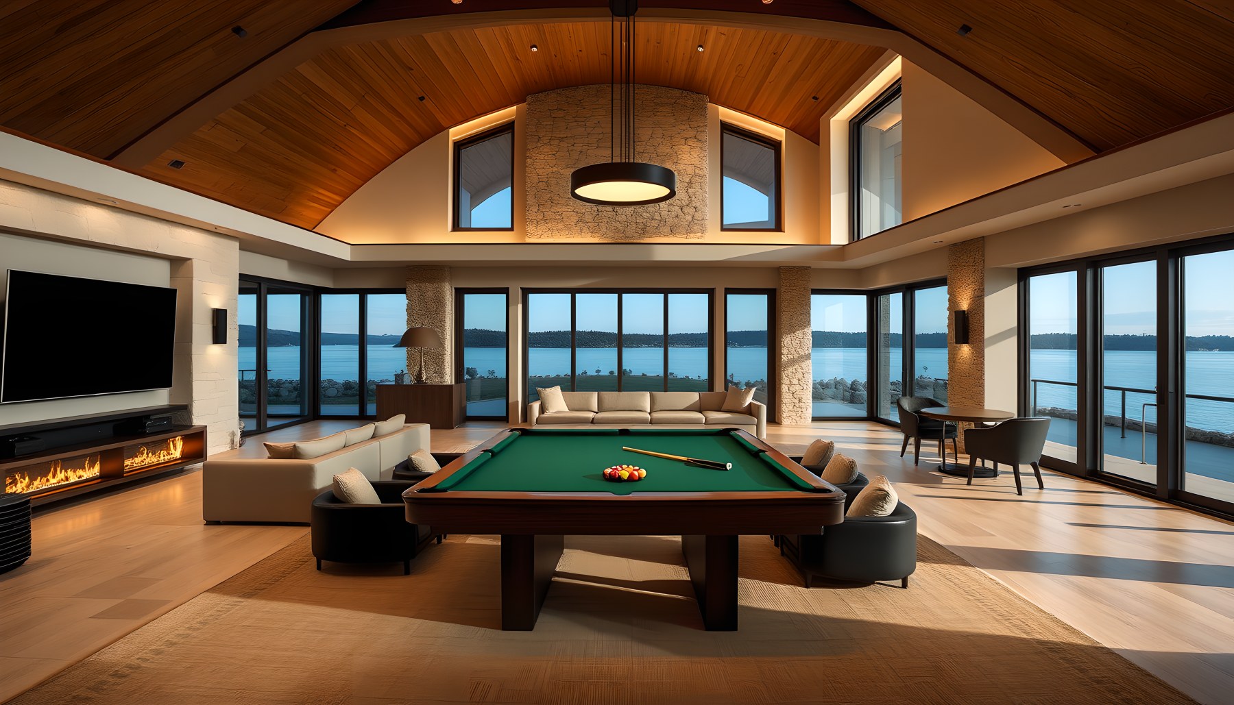 AI-generated Entertainment Room architecture scene