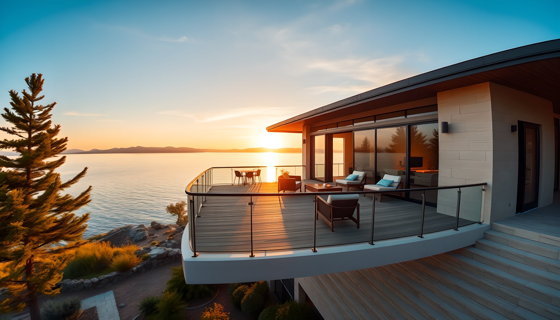 AI-generated Balcony architecture scene