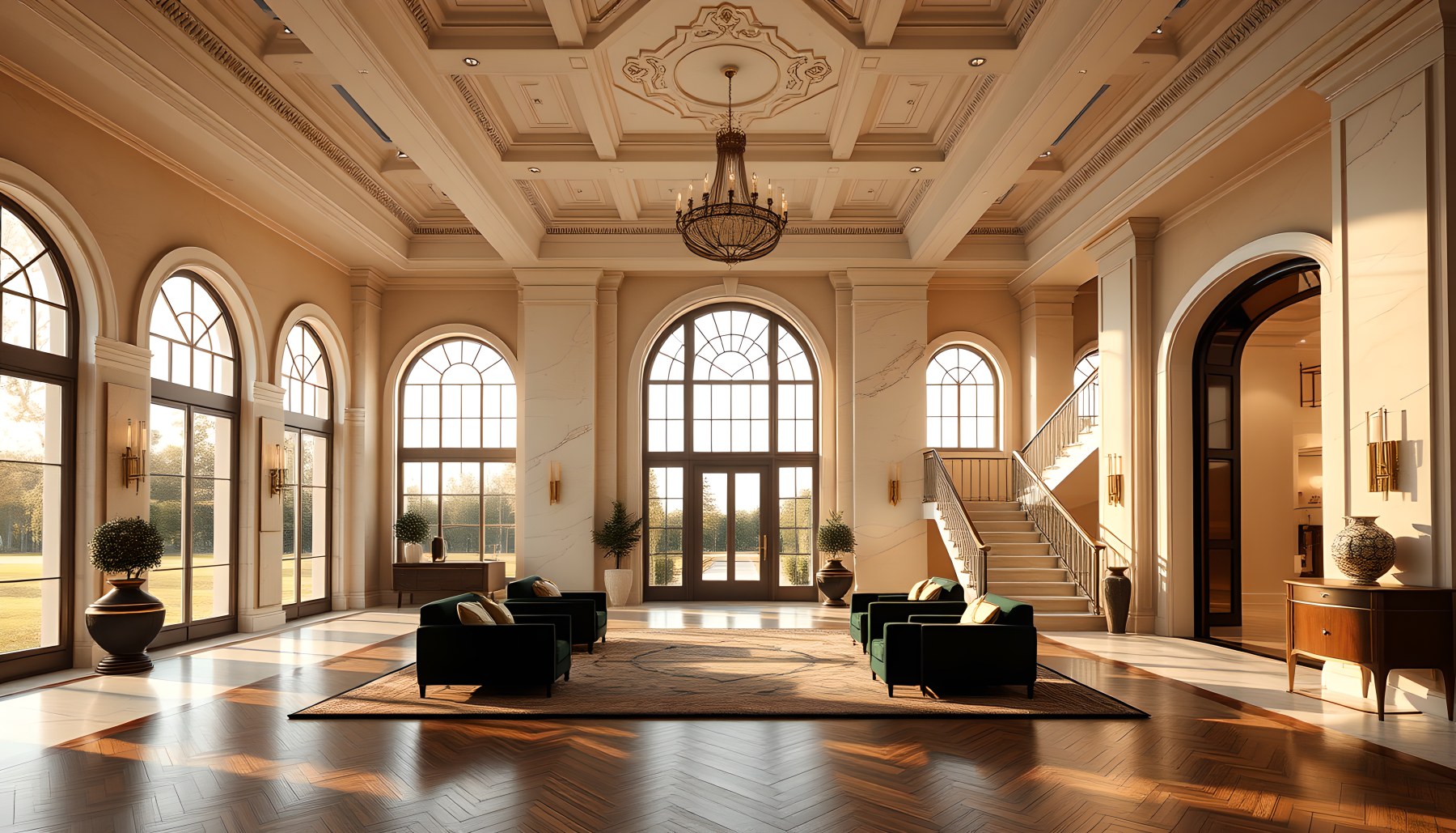 AI-generated Foye architecture scene