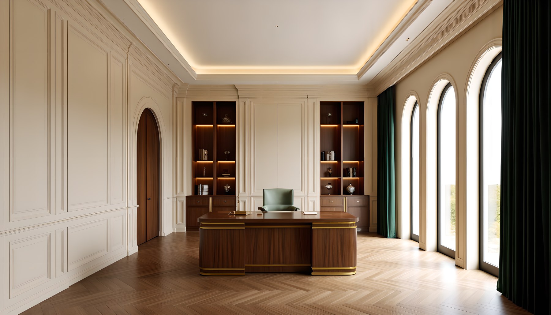 AI-generated Home Office architecture scene