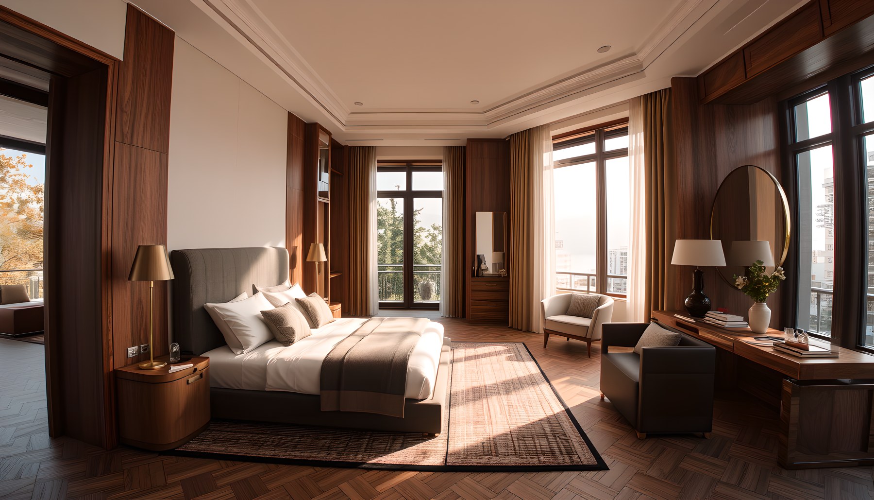 AI-generated Guest Suite architecture scene