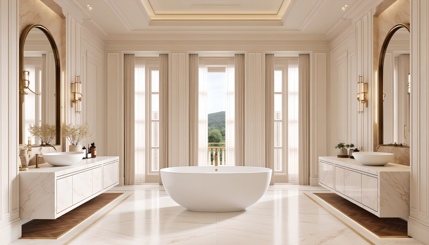 AI-generated Primary Bathroom architecture scene