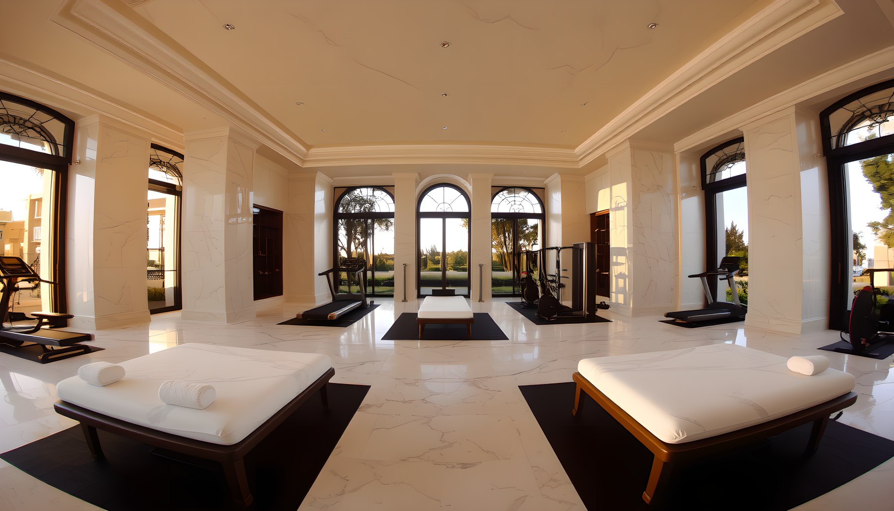 AI-generated Wellness Spa architecture scene