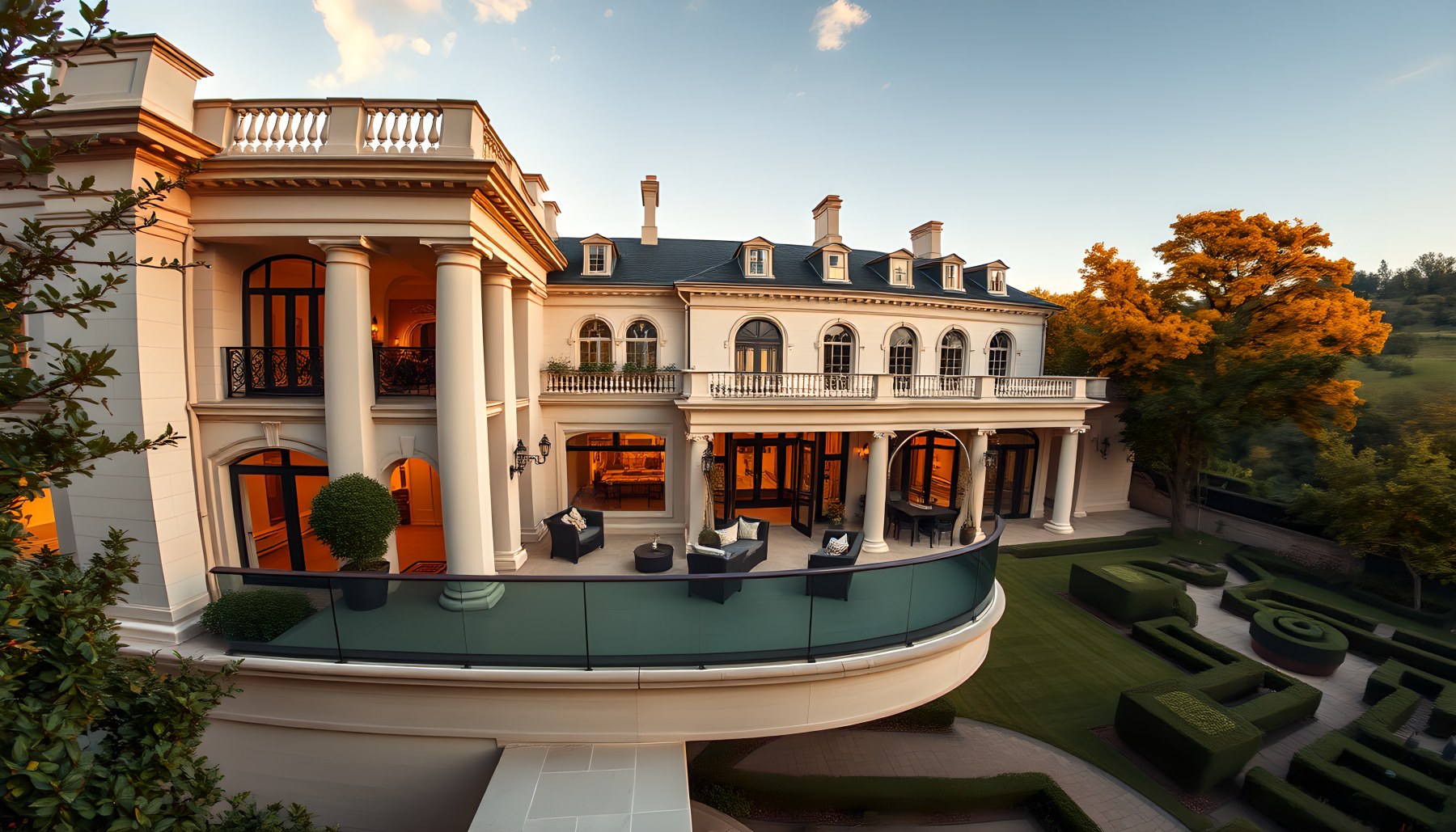 AI-generated Balcony architecture scene