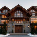 AI-generated Front Exterio scene from Silver Fir Mountain Chale.