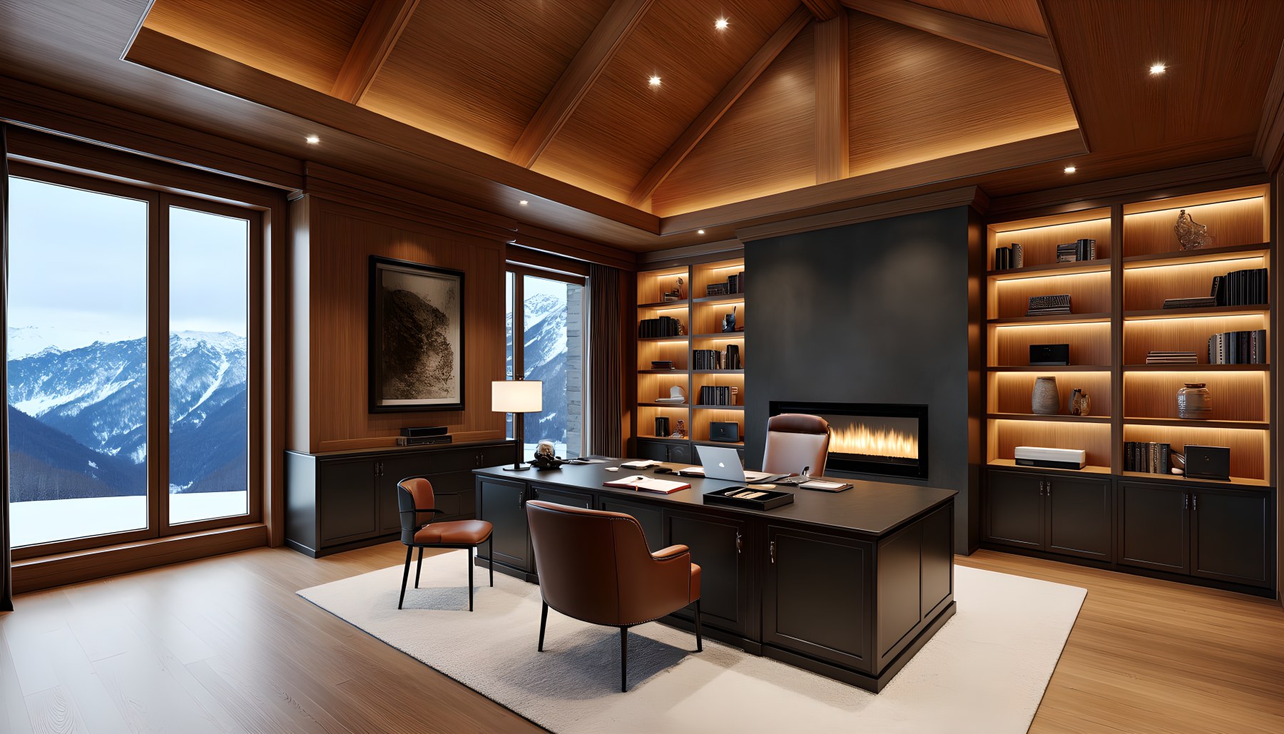 AI-generated Home Office architecture scene