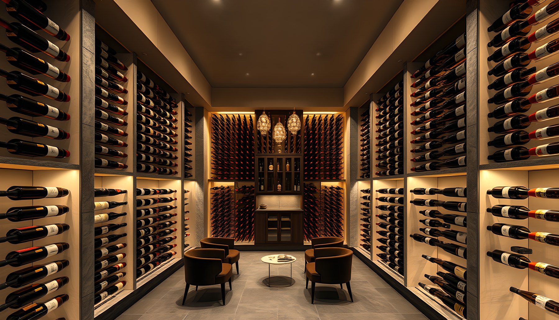 AI-generated Wine Cella architecture scene